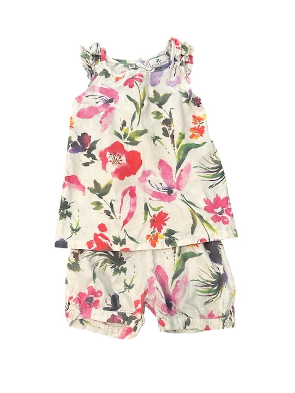 Petite Plume Gardens of Derynna Amelie Shorty Matching Set Size 4 Summer Floral